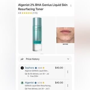 ALGENIST GENIUS Liquid Skin Resurfacer 2 mL